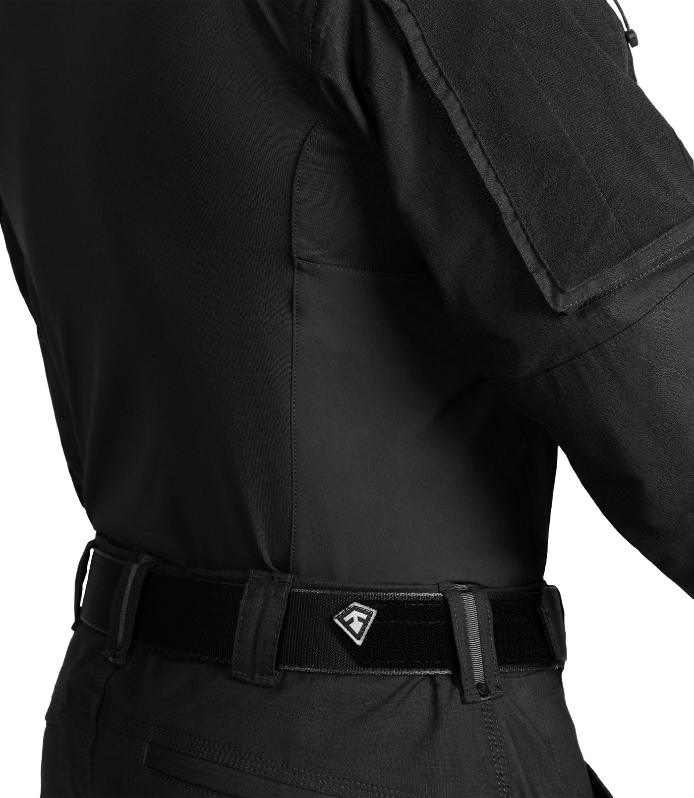 Cordura Side Panel on Men's Defender Shirt in Black