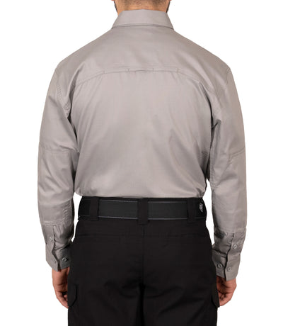 Back of Men's V2 Tactical Shirt in Nickel Grey