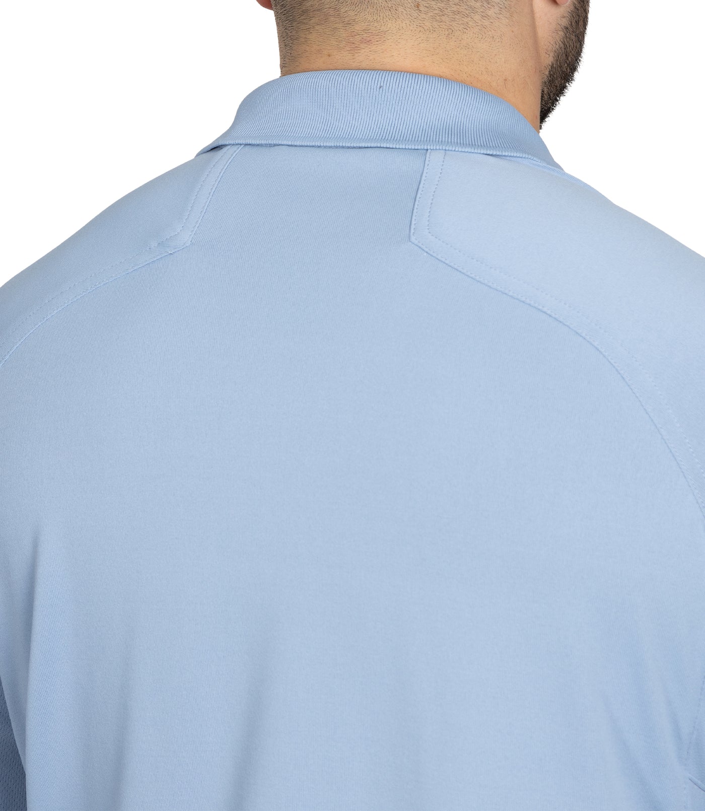 Men's Performance Long Sleeve Polo / Medium Blue