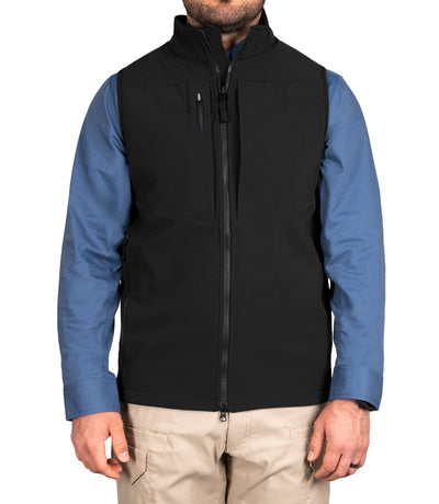 Pen Pocket of Men's Tactix Softshell Vest in Black