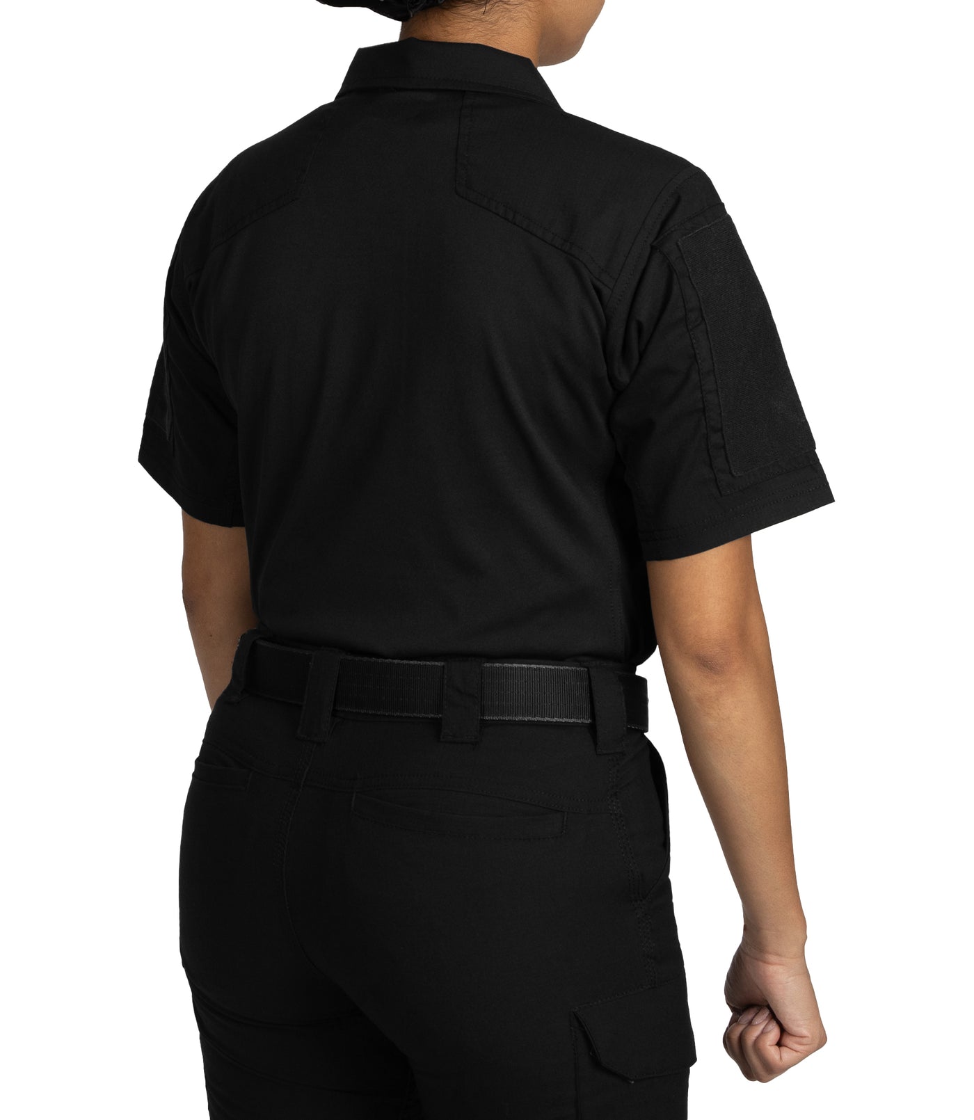 Back of Women's V2 Responder SS Shirt in Black