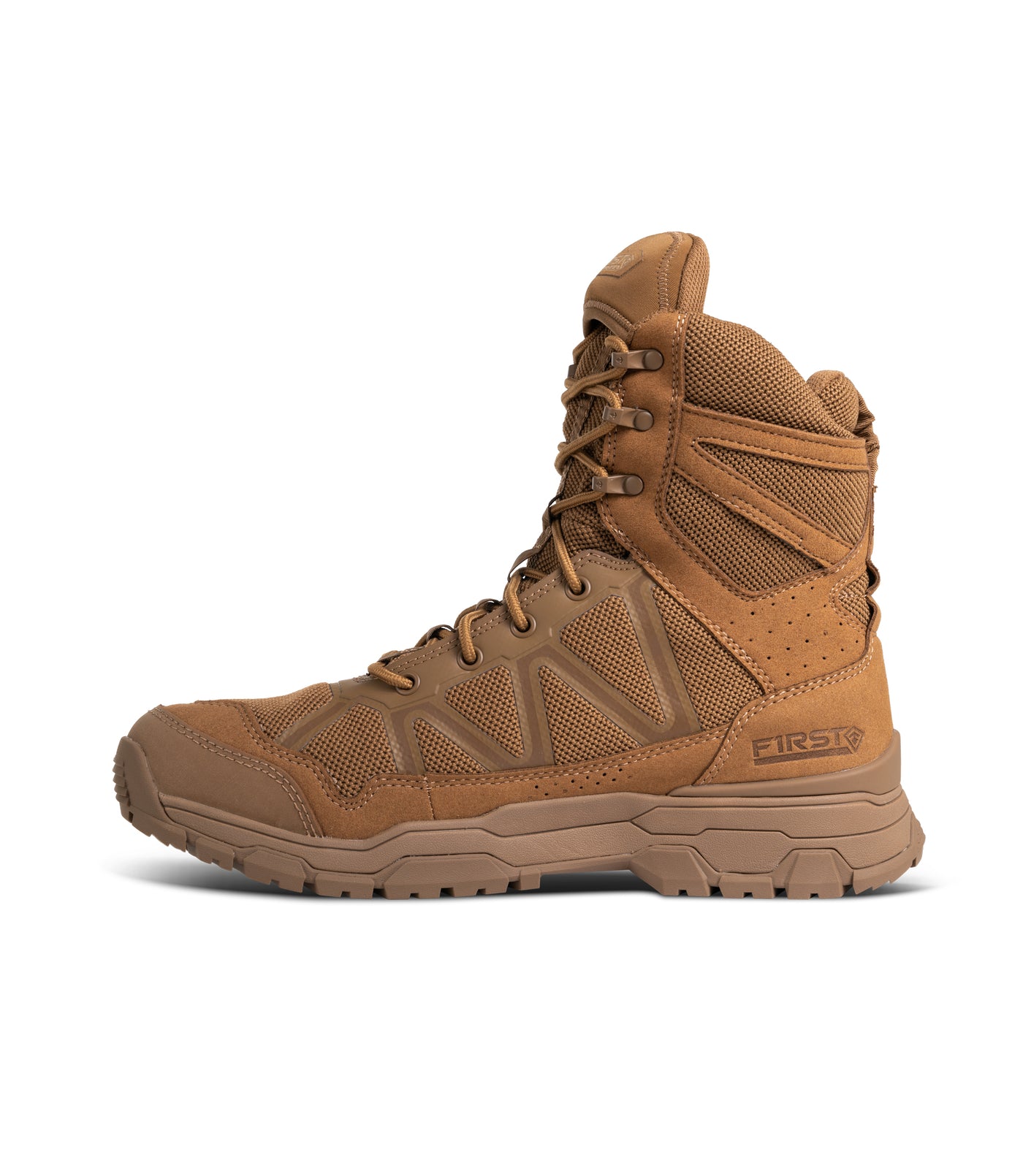 Side of Men's 7" Operator Boot in Coyote