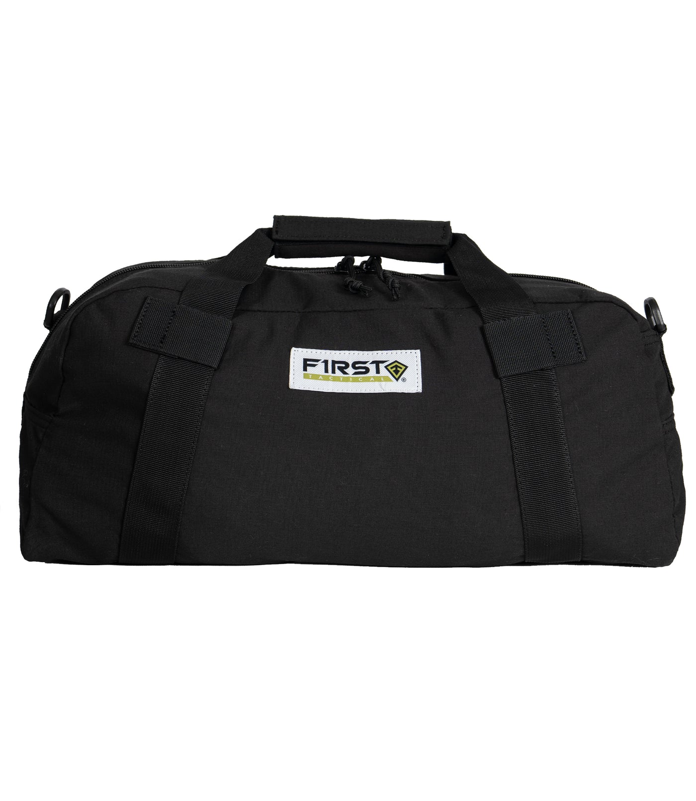 Front of V2 Duffle Bag 17in in Black