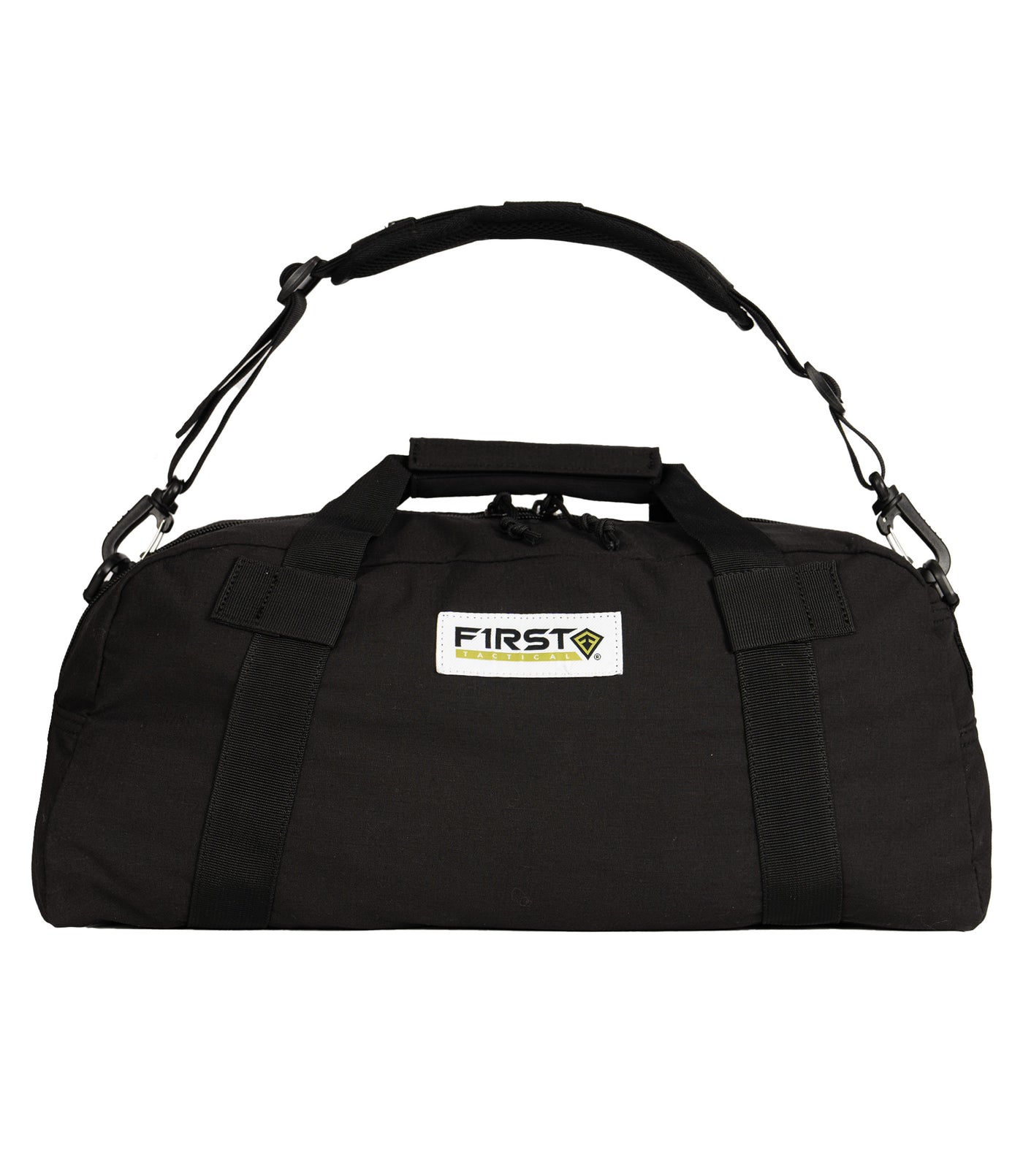 Front of V2 Duffle Bag 17in in Black