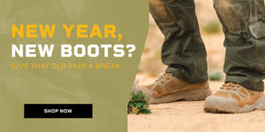 New year, new boots? Give that old pair a break. Click to shop tactical footwear.