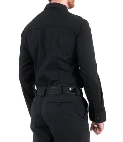 Side of Men's Pro Duty Uniform Shirt in Black