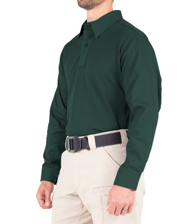 Side of Men's V2 Pro Performance Shirt in Spruce Green