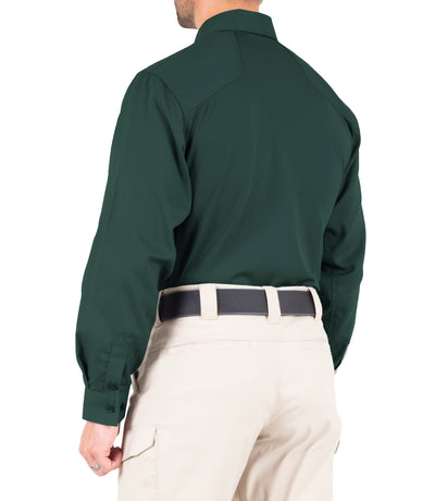 Side of Men's V2 Pro Performance Shirt in Spruce Green