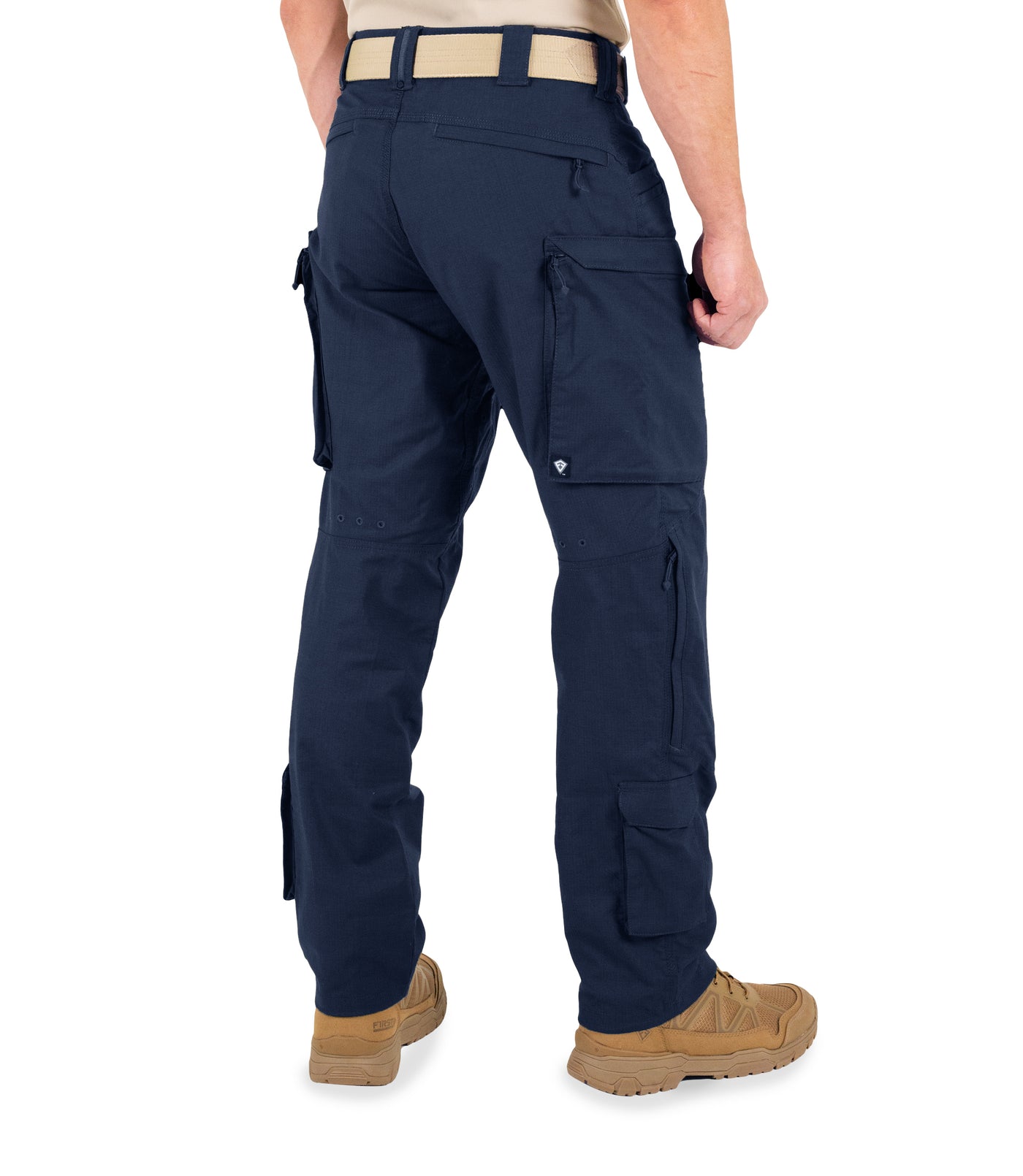 Side of Men's Defender Pants in Midnight Navy