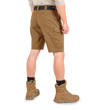 Side of Men's V2 Tactical Short in Coyote Brown