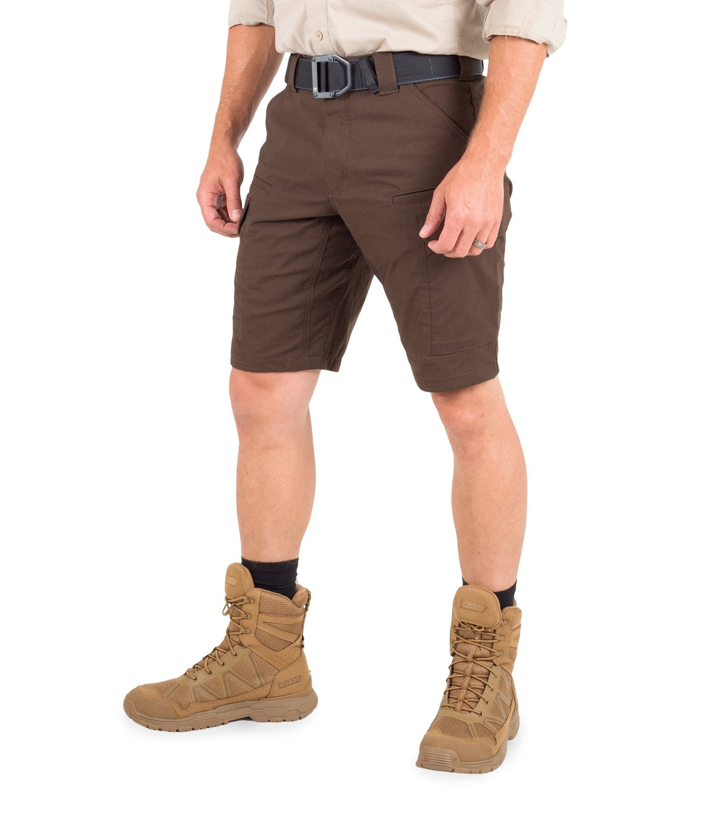 Side of Men's V2 Tactical Short in Kodiak Brown