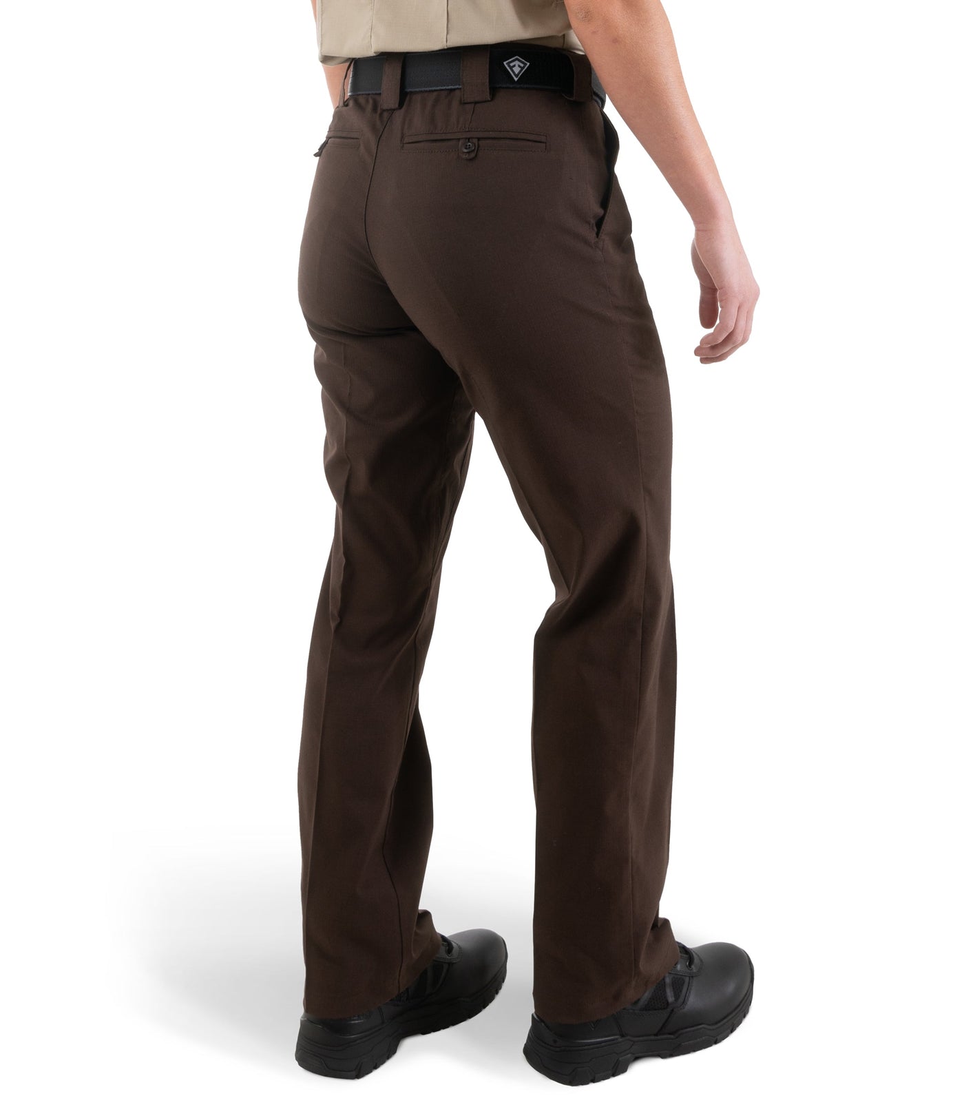 Side of Women's V2 Pro Duty 6 Pocket Pant in Kodiak Brown