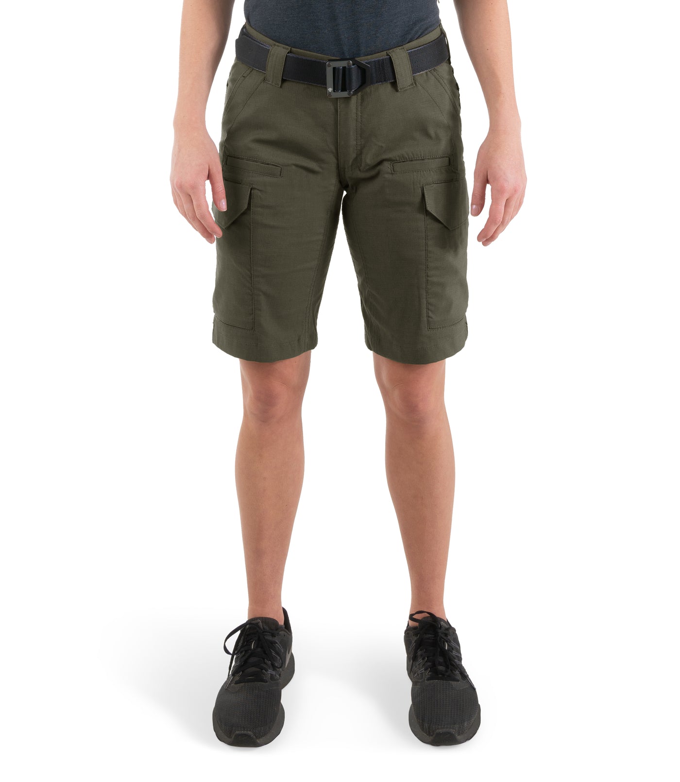 Front of Women's V2 Short in OD Green