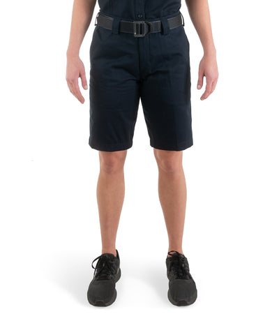 Front of Women's Cotton Station Short in Midnight Navy