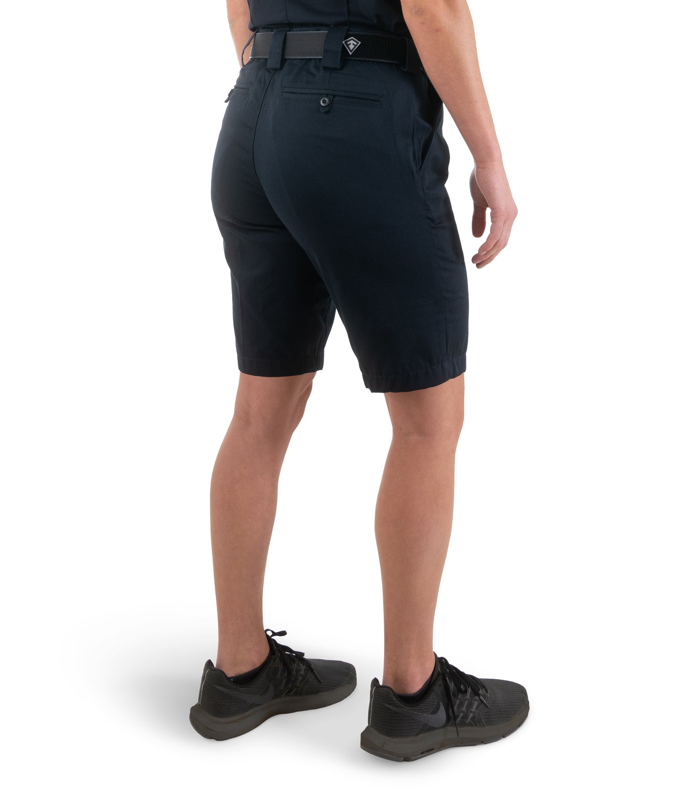 Side of Women's Cotton Station Short in Midnight Navy