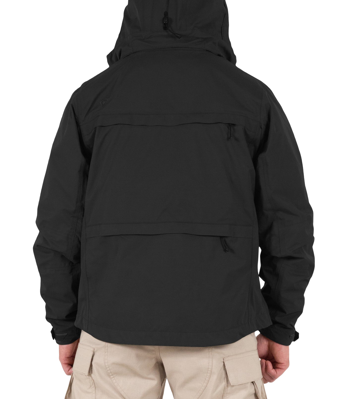 Back of Men’s Tactix System Jacket in Black