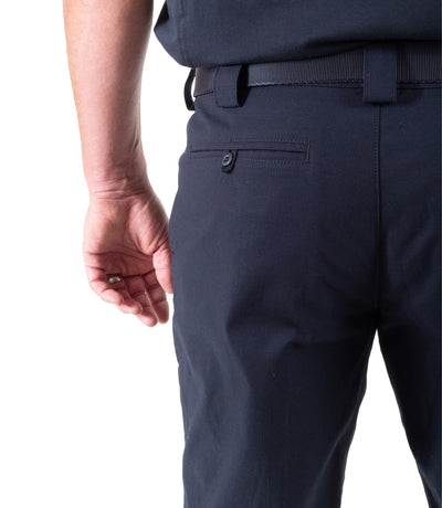 Back Pocket of Men's Cotton Station Pant in Navy