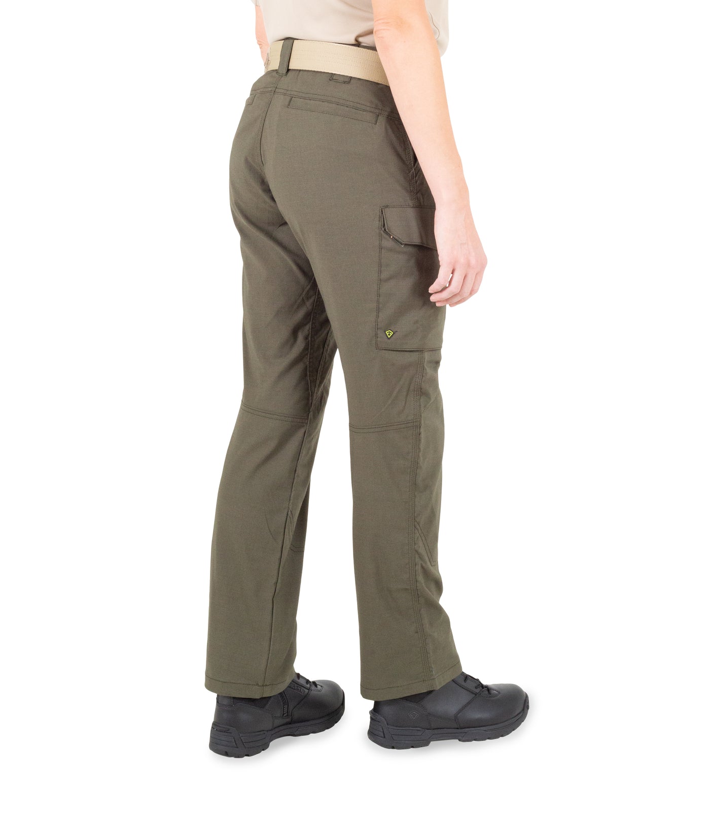 Side of Women's V2 Tactical Pants in OD Green